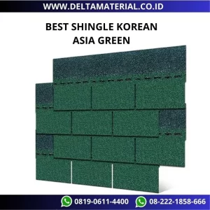 Atap Bitumen Aspal BSK (Best Shingle Korea) Asia Green